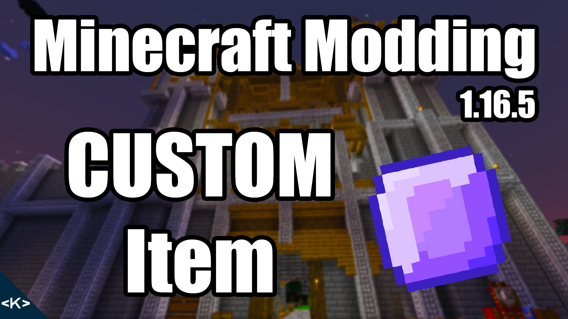 CUSTOM ITEM inside of Minecraft with Forge